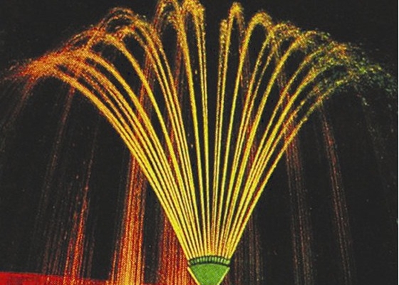 Brass Chromplate Phoenix Tale Dancing Fountain Nozel Semprotan Air Jet Tinggi 4m
