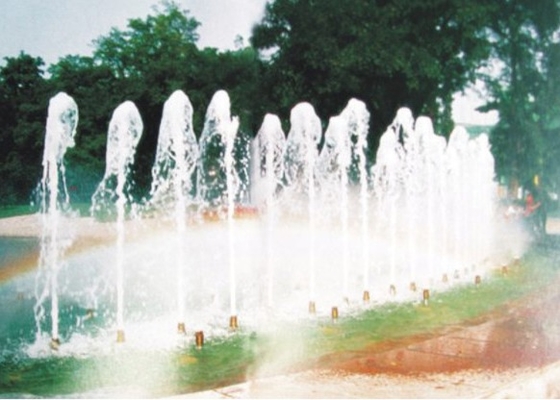 Sepenuhnya Kuningan Menari Kering Fountain Jet Nozel Semprotan Air Vertikal