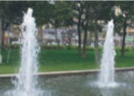 AAA Areated Dancing Fountain Nozzle 3/4'' Tinggi Semprot 12m