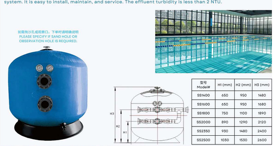 SS1400 Filter Pasir Sisi Kolam Renang