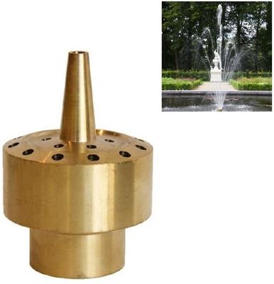 1.5 "Sepenuhnya Kuningan Blossom 3 Tingkatan Nozzle Air Mancur Jet Water Pond Sprilker