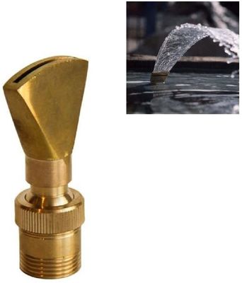1 "Sepenuhnya Kuningan Arah Disesuaikan Fan Air Mancur Nozzle Jet Air Tambak Sprilker