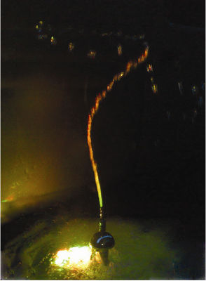 1.5 "Kuningan Chrome Rotasi Naga Air Mancur jet Nozzle Tambak Fountain Nozzle Kepala