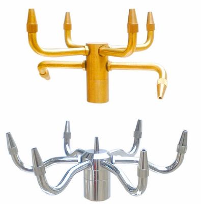 Kuningan Chrome Pirouette Fountain Nozzle Jet Fountain Semprot Kepala Tambak Fountain Nozel