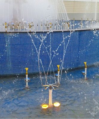 Kuningan Chrome Pirouette Fountain Nozzle Jet Fountain Semprot Kepala Tambak Fountain Nozel