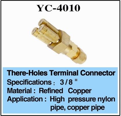 3/8 "Konektor Terminal Tunggal Untuk Kabut Air Nozzle