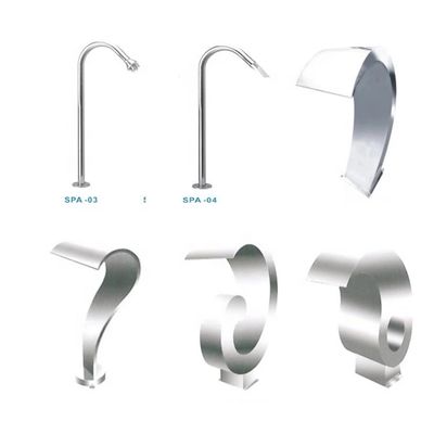 Jet Air Terjun Stainless Steel ROHS Poles Untuk Taman Air