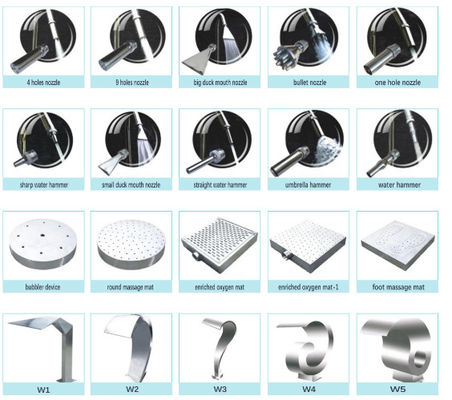 AAA ISO9001 SS304 Kolam Air Terjun Nozzle Untuk Pijat
