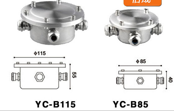 Stainless Steel Dia 145mm 175mm Ip68 Kotak Persimpangan Tahan Air