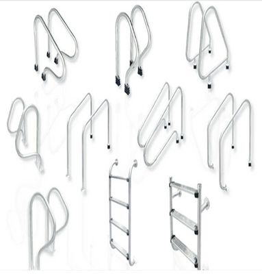 1.0mm SS316 Removable Handrails Kolam Renang