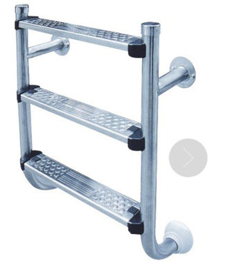 3 Langkah 1.2mm Tangga Kolam Renang Stainless Steel 316