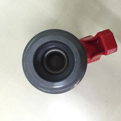 Hitam Merah DN20 UPVC Double Union Ball Valve