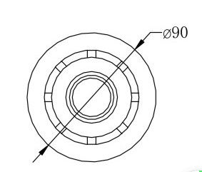 Pabrik Seluruh Harga Jual Aksesoris Kolam Renang ABS Fitting Nozzle Jets Untuk Liner Pools