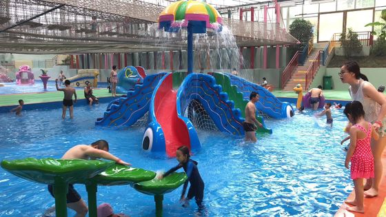 Peralatan Water Park Anak 8000x8000mm Seluncuran Air Fiberglass