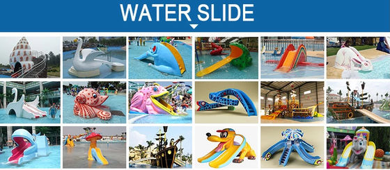 Anti UV Kids Water Park Peralatan Fiberglass Whale Water Slide