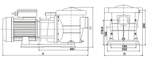 Pompa Air Mancur Kolam Renang 2HP