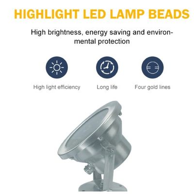 Taman Lampu Led Air Mancur 7000K 24V 6W IP68