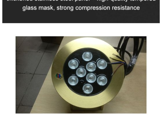 Aksesoris Kolam Renang Kuningan 9W Led Underwater Lights