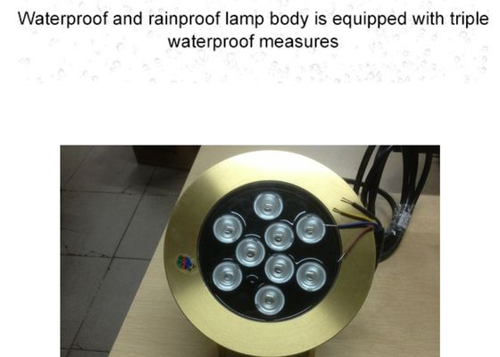 Aksesoris Kolam Renang Kuningan 9W Led Underwater Lights