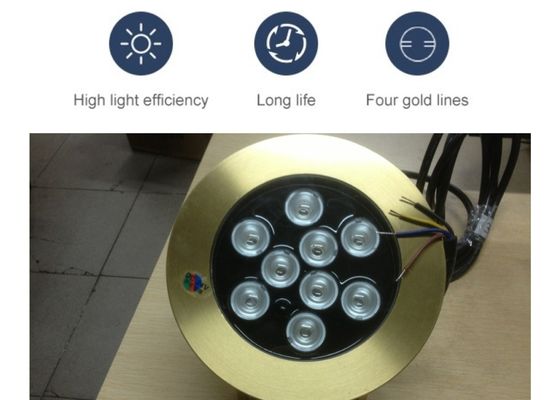Aksesoris Kolam Renang Kuningan 9W Led Underwater Lights