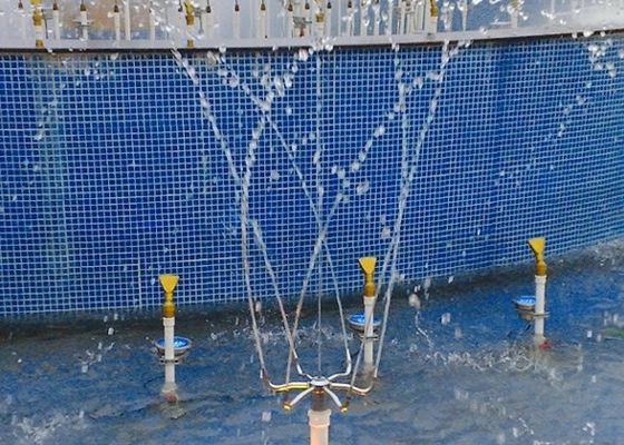 Stainless Steel 6m3 / h DN25 Rotating Fountain Jet Nozzle