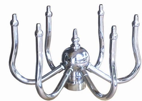 Aksesori Air Mancur Kolam Chrome 1,5 "DN40 Rotating Nozzle