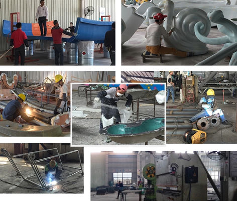 TUV Anti UV Fiberglass Caterpillar Aqua Water Slides