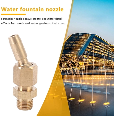 DN15 Kuningan Universal Dancing Fountain Nozzles Aliran Air 3m3 / jam