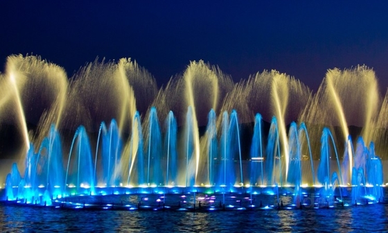 2 "DN50 Dancing Fountain Nozel Rotasi 360 Derajat 1 Siklus