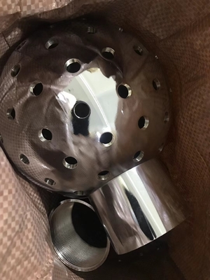 2.5" DN65 Bola Kristal Air Mancur Jet Nozzle Tekanan 100Kpa