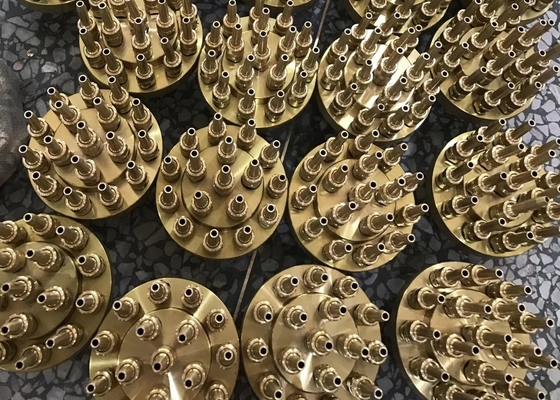 Kuningan 3 Lapisan Bunga Nozzle Air Mancur Tekanan 120Kpa