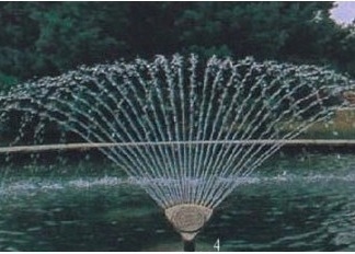 Brass Chromplate Phoenix Tale Dancing Fountain Nozzles Semprotan Air 4m Tinggi